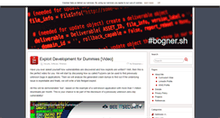 Desktop Screenshot of bogner.sh